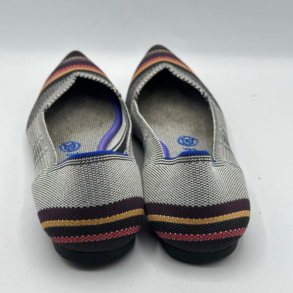 ROTHY'S The Point Flats Inverse Stripe Sz 7 - Picture 5 of 8